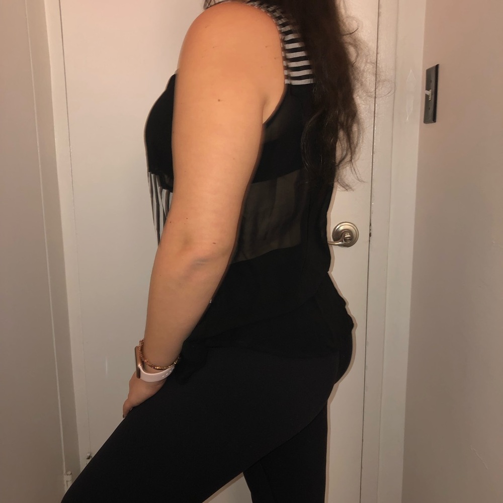 by & by women’s sheer blouse.